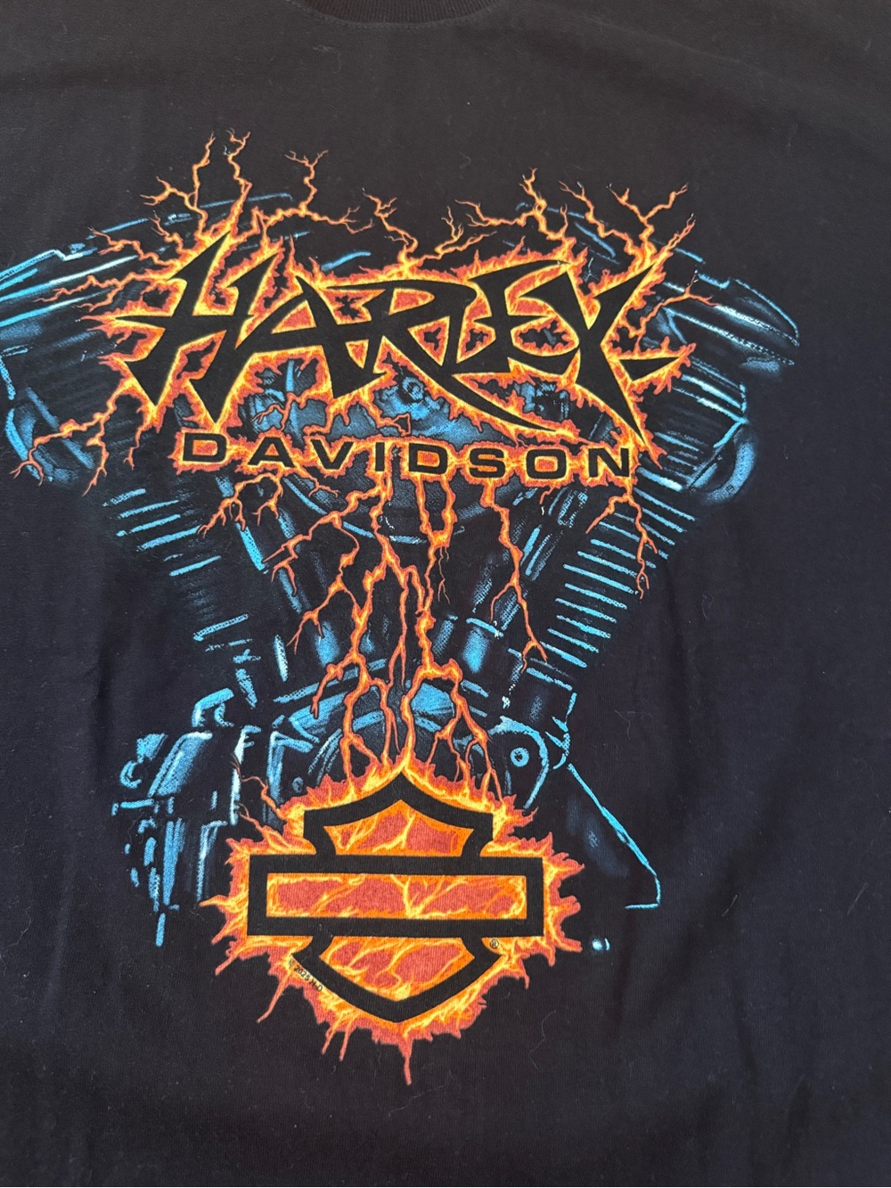 Harley-Davidson Black Tshirt Men XL Lightning EVO Nags Head NEW